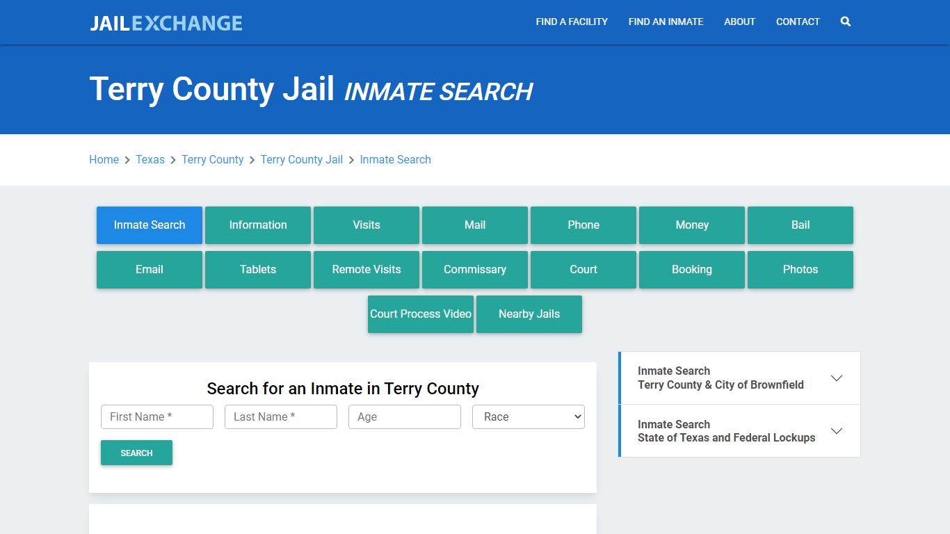 Terry County Jail, TX Inmate Search: Roster & Mugshots